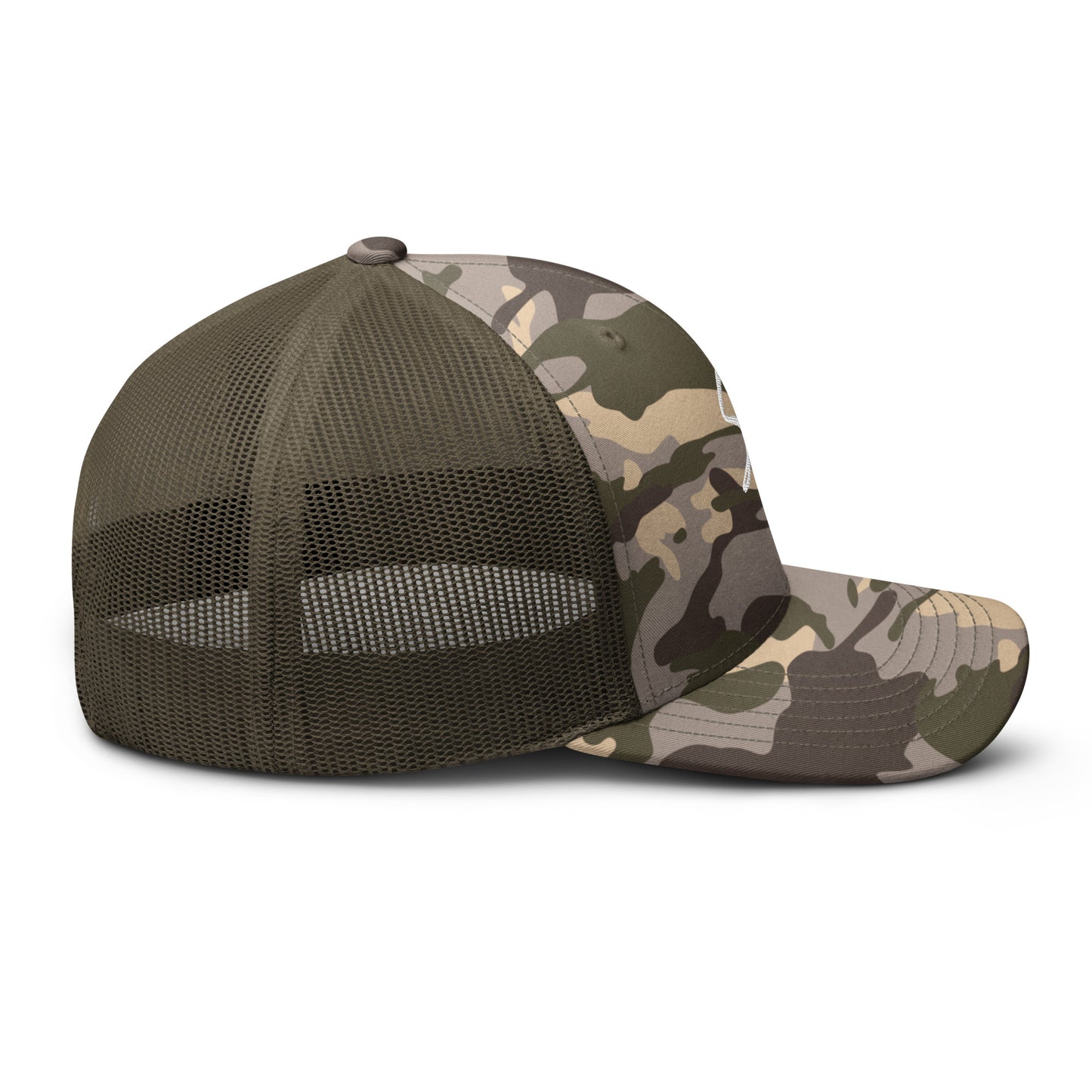 sf Camouflage trucker hat